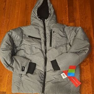 NWT SPYDER Men's Charcoal Puffer Jacket